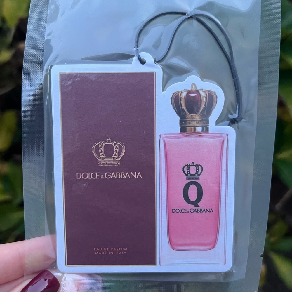 🦋 Q by Dolce & Gabbana luxury Car Hanging Air Freshener